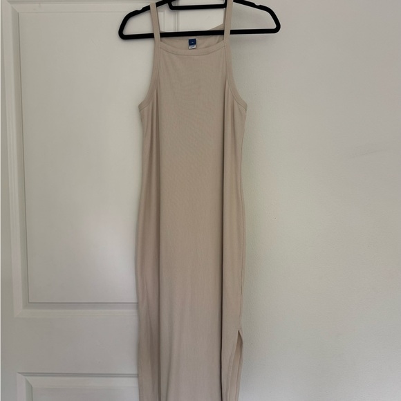 Old Navy women’s ribbed stretch midi tank strap summer dress size large 10 12 - Picture 1 of 4